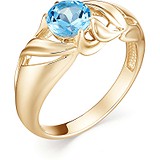 Женское золотое кольцо с топазом, 1703686