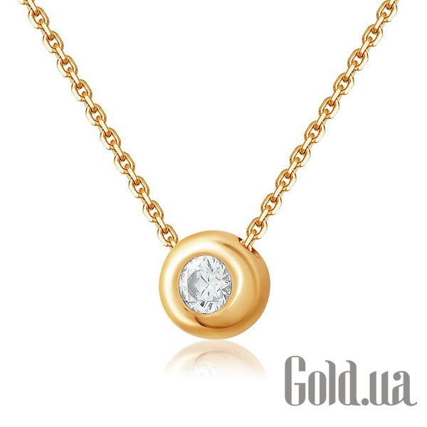 

Колье Украина, Золотое колье с Swarovski Zirconia, 40