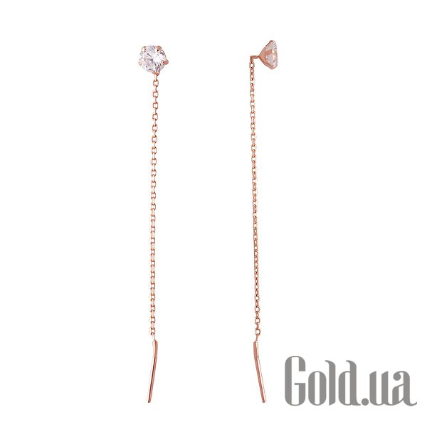 

Серьги с подвесками Fresh Jewelry, Золотые серьги с куб. циркониями
