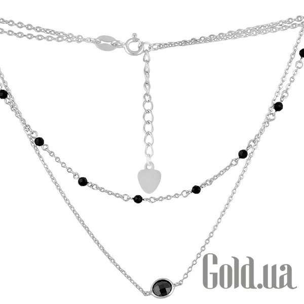 

Женские колье Fresh Jewelry, Серебряное колье с куб. цирконием и шпинелью, 40