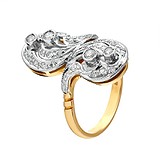 Женское золотое кольцо с бриллиантами, 1765126