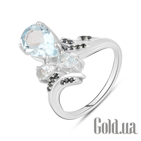 

Женские кольца Fresh Jewelry, Женское серебряное кольцо с топазами и шпинелью, 18
