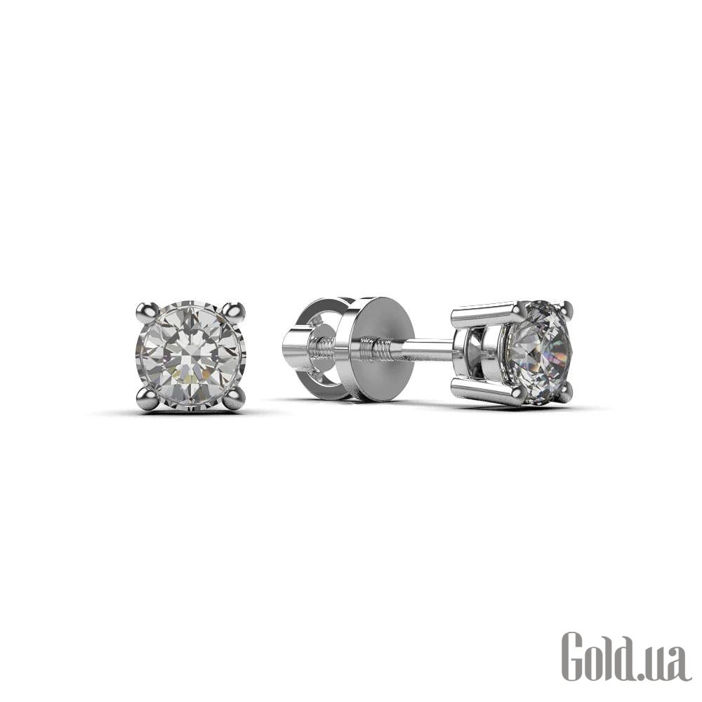 Золотые серьги с бриллиантами lun331431121b