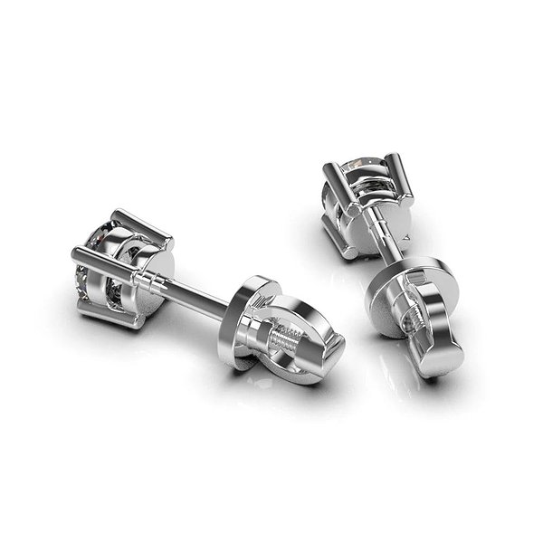 Золотые серьги с бриллиантами lun331431121b – изображение 3