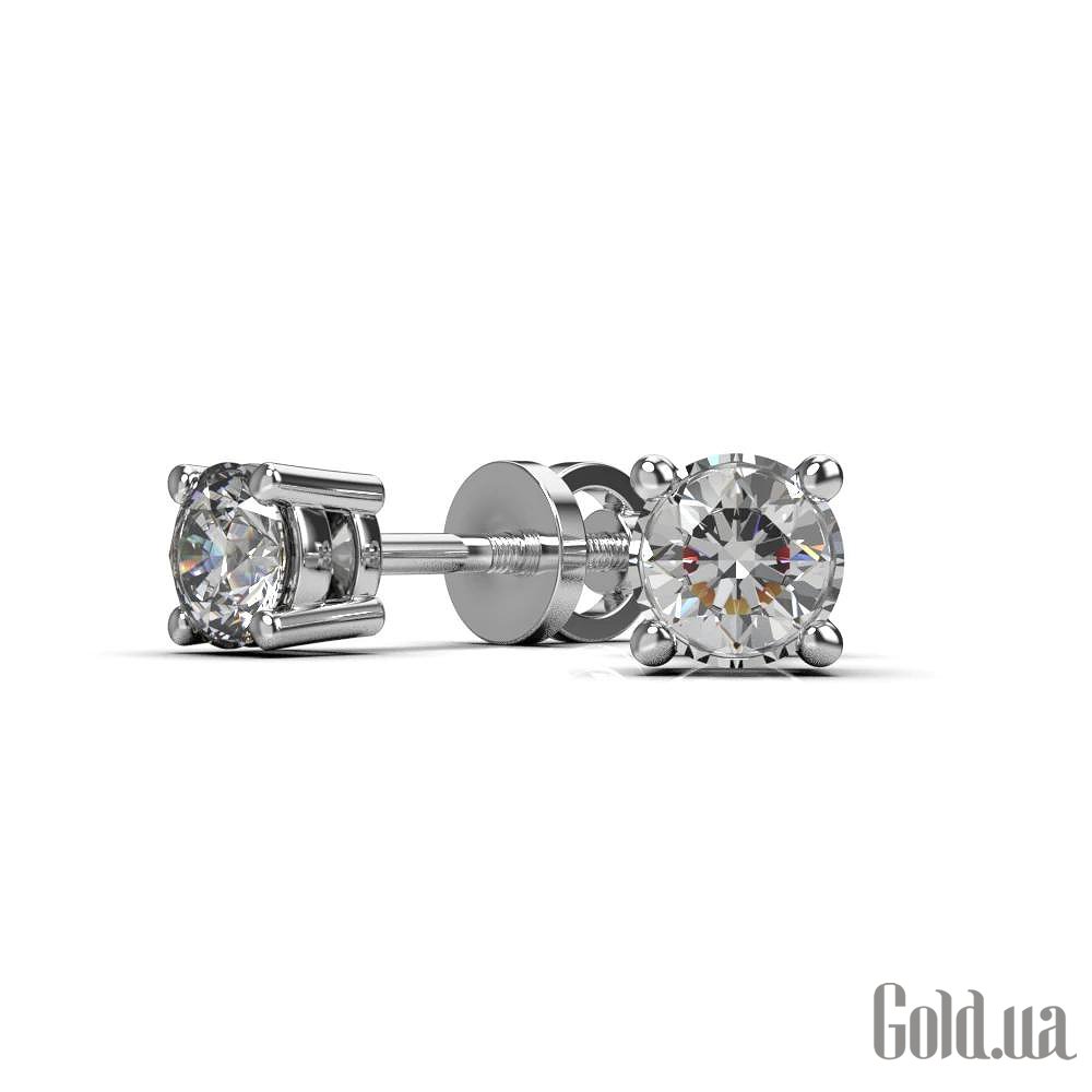 Золотые серьги с бриллиантами lun331431121b – изображение 4