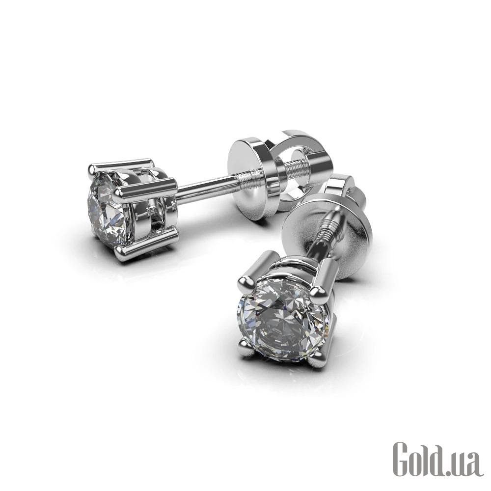 Золотые серьги с бриллиантами lun331431121b – изображение 5