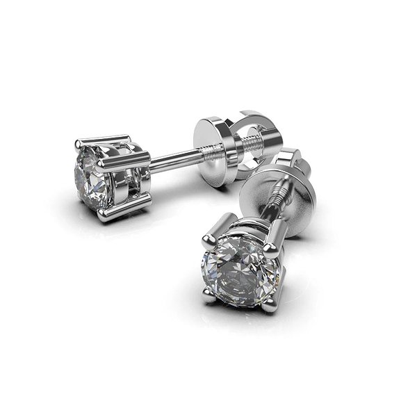 Золотые серьги с бриллиантами lun331431121b – изображение 5