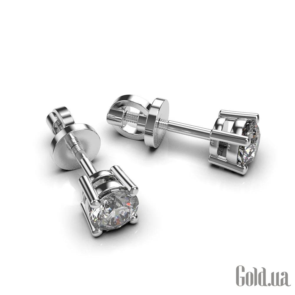 Золотые серьги с бриллиантами lun331431121b – изображение 7
