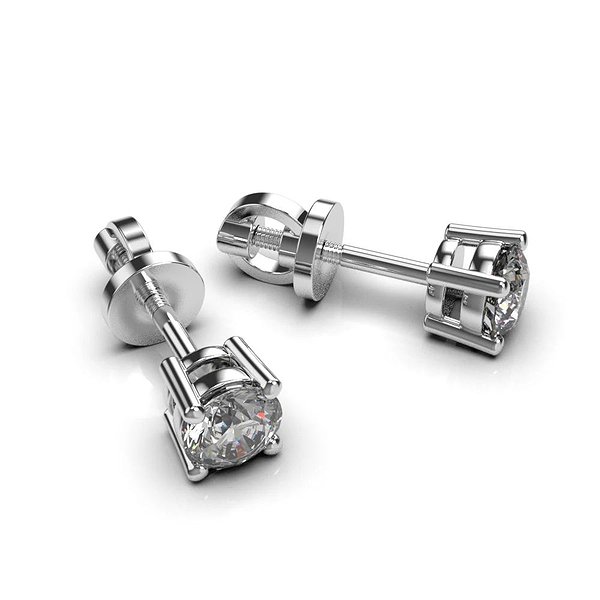 Золотые серьги с бриллиантами lun331431121b – изображение 7