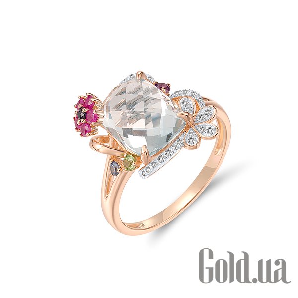 

Кольцо Lurie Jewelry, Женское золотое кольцо с бриллиантами, 17.5