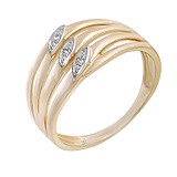 Женское золотое кольцо с бриллиантами, 228870