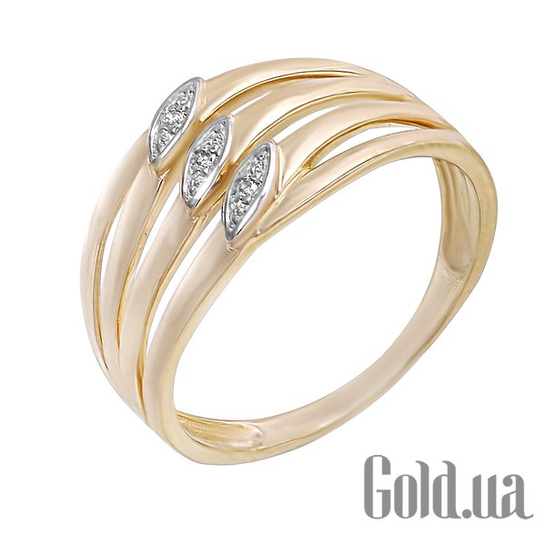

Кольцо Lurie Jewelry, Женское золотое кольцо с бриллиантами, 16.5