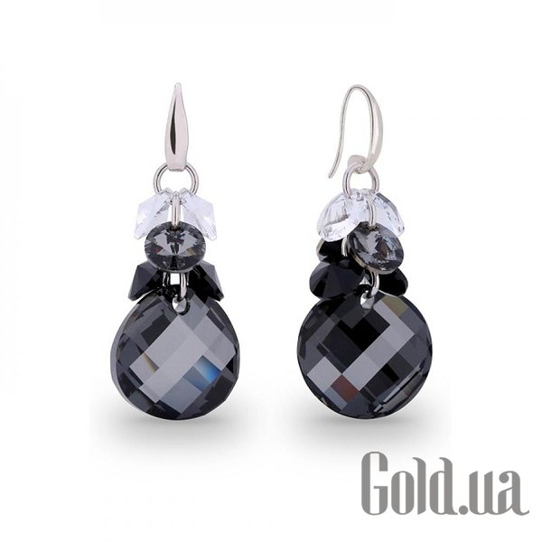 

Серьги с подвесками Spark, Стальной, Серьги с кристаллами Swarovski