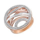 Женское золотое кольцо с бриллиантами, 008710