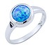 Женское серебряное кольцо с опалом - фото 1