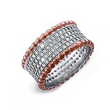 Женское серебряное кольцо с куб. циркониями в позолоте, 143367