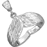 Женское серебряное кольцо с куб. цирконием, 1619719