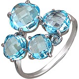 Женское серебряное кольцо с топазами, 1636103