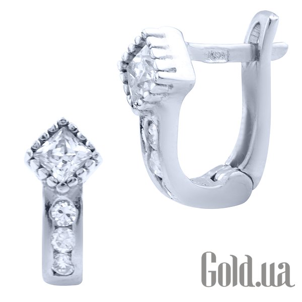 

Серьги Fresh Jewelry, Серебряные серьги с куб. циркониями
