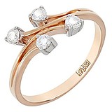 Женское золотое кольцо с бриллиантами, 1658375