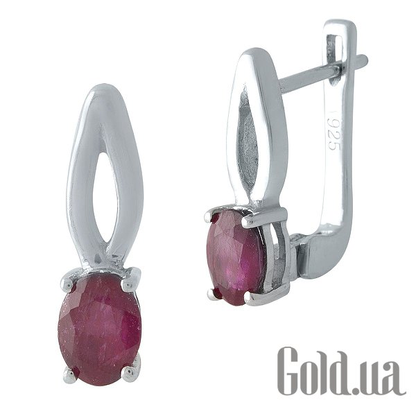 

Серьги Fresh Jewelry, Серебряные серьги с рубинами
