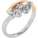 Женское золотое кольцо с бриллиантами, 1685767