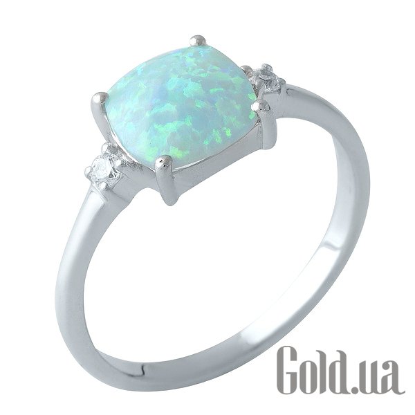 

Женские кольца Fresh Jewelry, Женское серебряное кольцо с опалом и куб. циркониями, 17