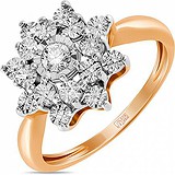 Женское золотое кольцо с бриллиантом, 1703431