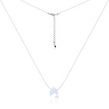 Серебряный кулон на леске с опалом, 1735687