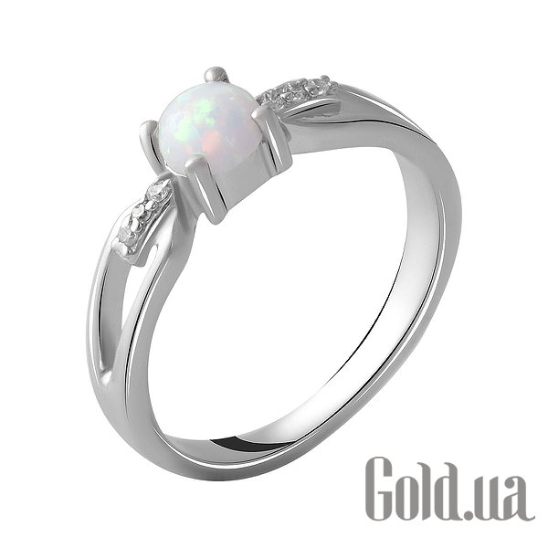 

Женские кольца Fresh Jewelry, Женское серебряное кольцо с куб. циркониями и опалом, 18