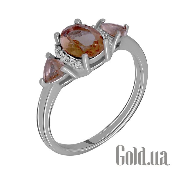 

Женские кольца Fresh Jewelry, Женское серебряное кольцо с куб. циркониями и султанитами, 17.5