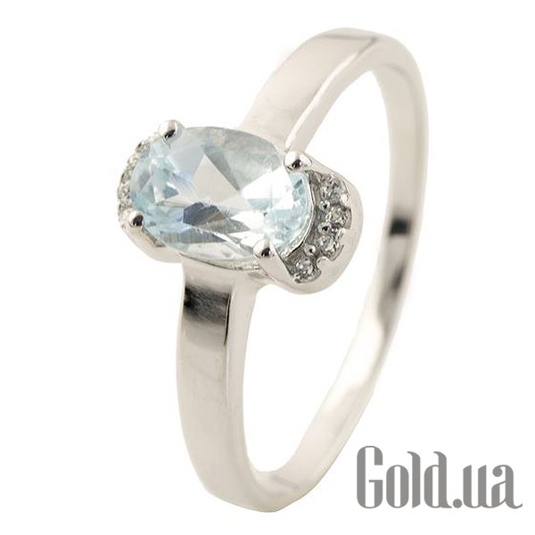 

Женские кольца Fresh Jewelry, Женское серебряное кольцо с куб. циркониями и топазом, 16.5