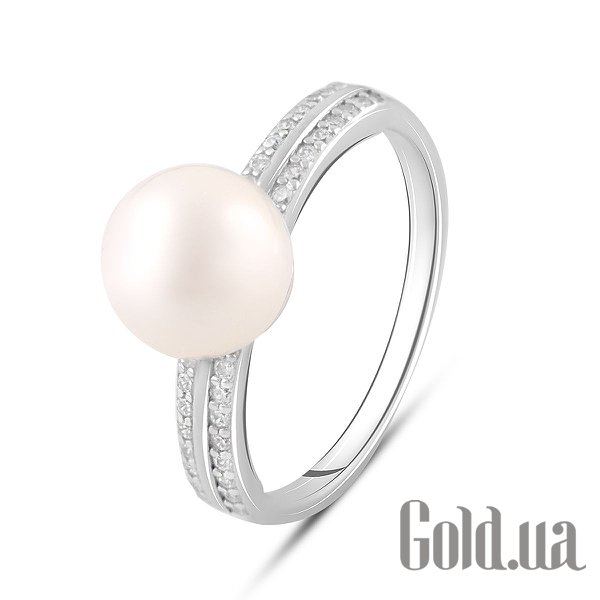 

Женские кольца Fresh Jewelry, Женское серебряное кольцо с куб. циркониями и культив. жемчугом, 18