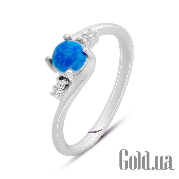 

Женские кольца Fresh Jewelry, Женское серебряное кольцо с куб. циркониями и опалом, 16.5