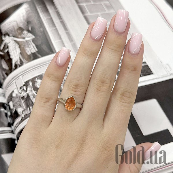 Каблучка Fresh Jewelry Жіноча срібна каблучка з кварцом, 18
