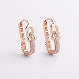 Золоті сережки з куб. цирконіями, 1795335