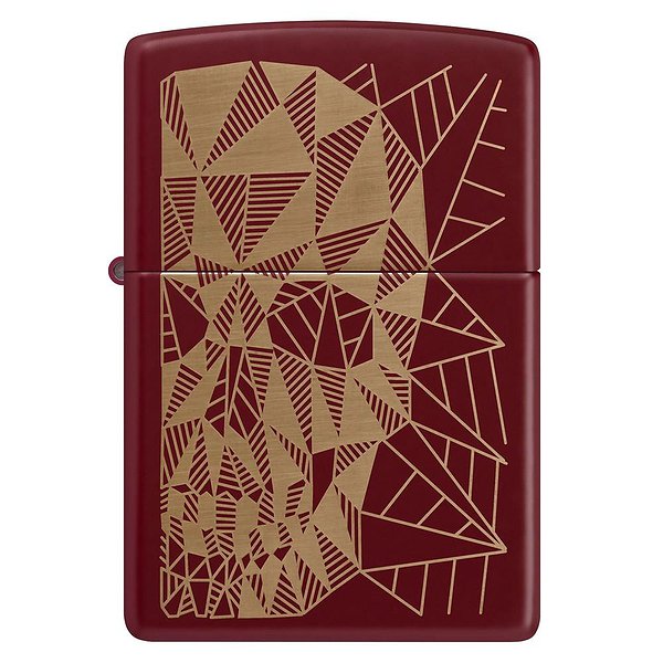 Zippo Зажигалка Reg Merlot Matte Geometric Skull Design 46835 46835 – изображение 2