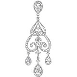 Серебряный кулон с куб. циркониями, 1529096