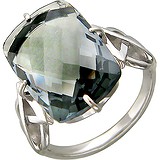 Женское серебряное кольцо с горным хрусталем, 1613832