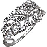 Женское серебряное кольцо с куб. циркониями, 1620744