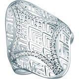 Женское серебряное кольцо с куб. циркониями, 1636104