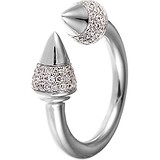 Женское серебряное кольцо с куб. циркониями, 1669384