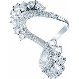 Женское серебряное кольцо с куб. циркониями, 1676552