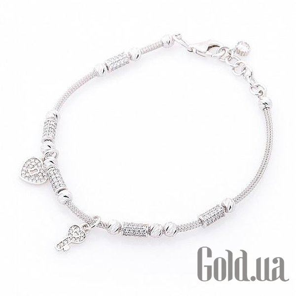 

Браслет Украина, Женский золотой браслет с куб. циркониями, 19