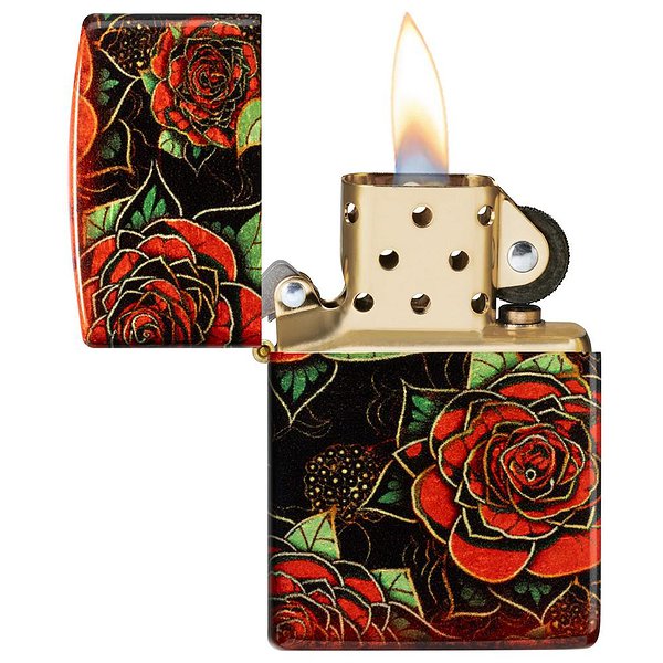 Zippo Зажигалка Red Roses Design 540 Fusion 46849 46849 – изображение 3