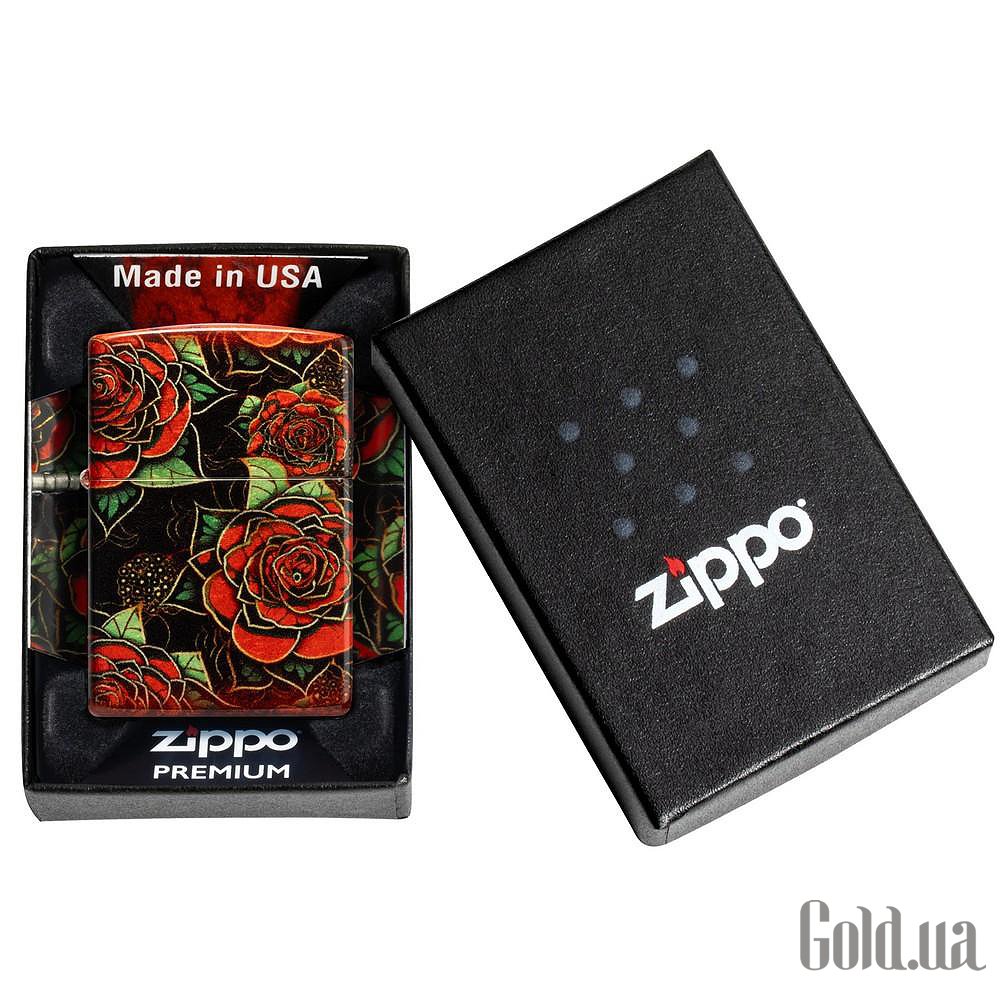 Zippo Зажигалка Red Roses Design 540 Fusion 46849 46849 – изображение 6