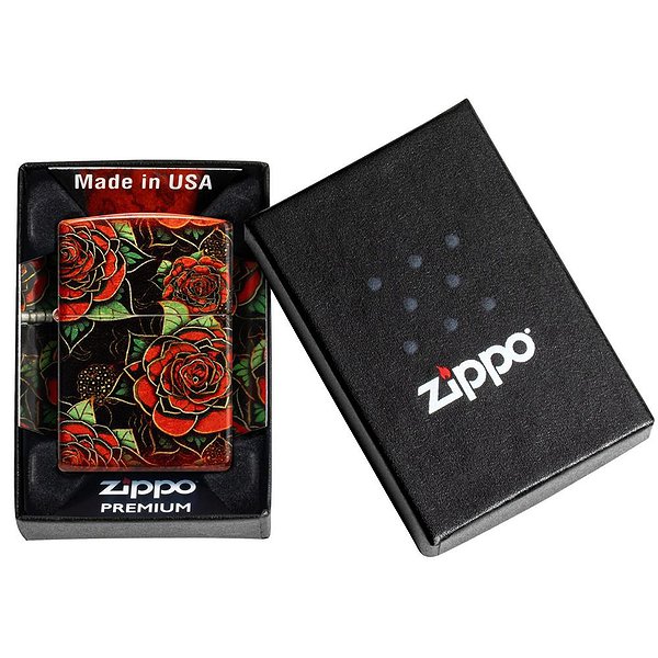Zippo Зажигалка Red Roses Design 540 Fusion 46849 46849 – изображение 6