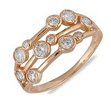 Женское золотое кольцо, 042248