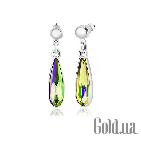 

Серьги с подвесками Kobi, Стальной, Серьги с кристаллами Swarovski