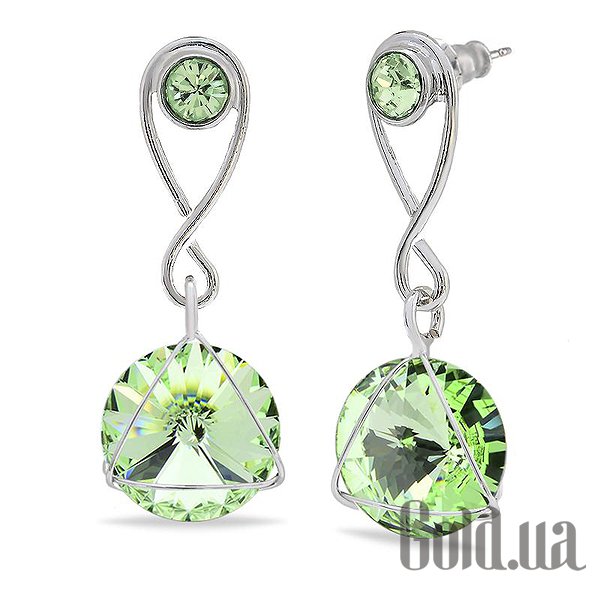 

Серьги с подвесками Kobi, Стальной, Серьги с кристаллами Swarovski